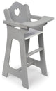 Doll High Chair, Executive Gray