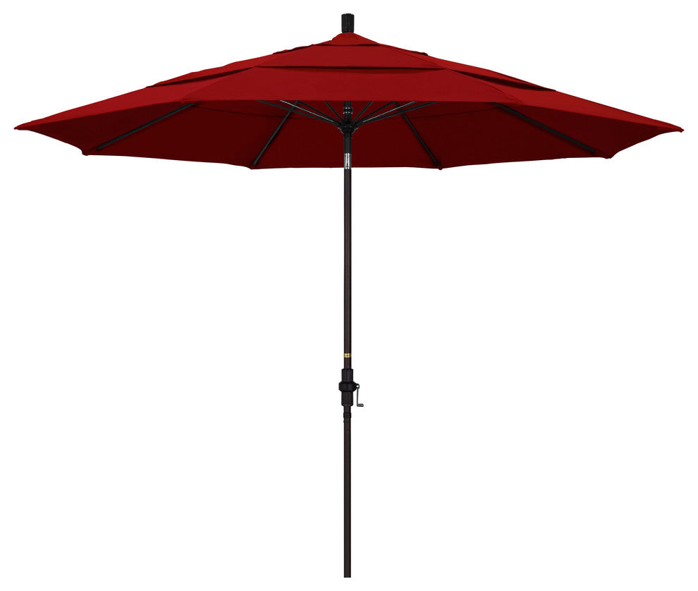 Fiberglass Umbrella Collar Tilt, Sunbrella, Jockey Red, 11'
