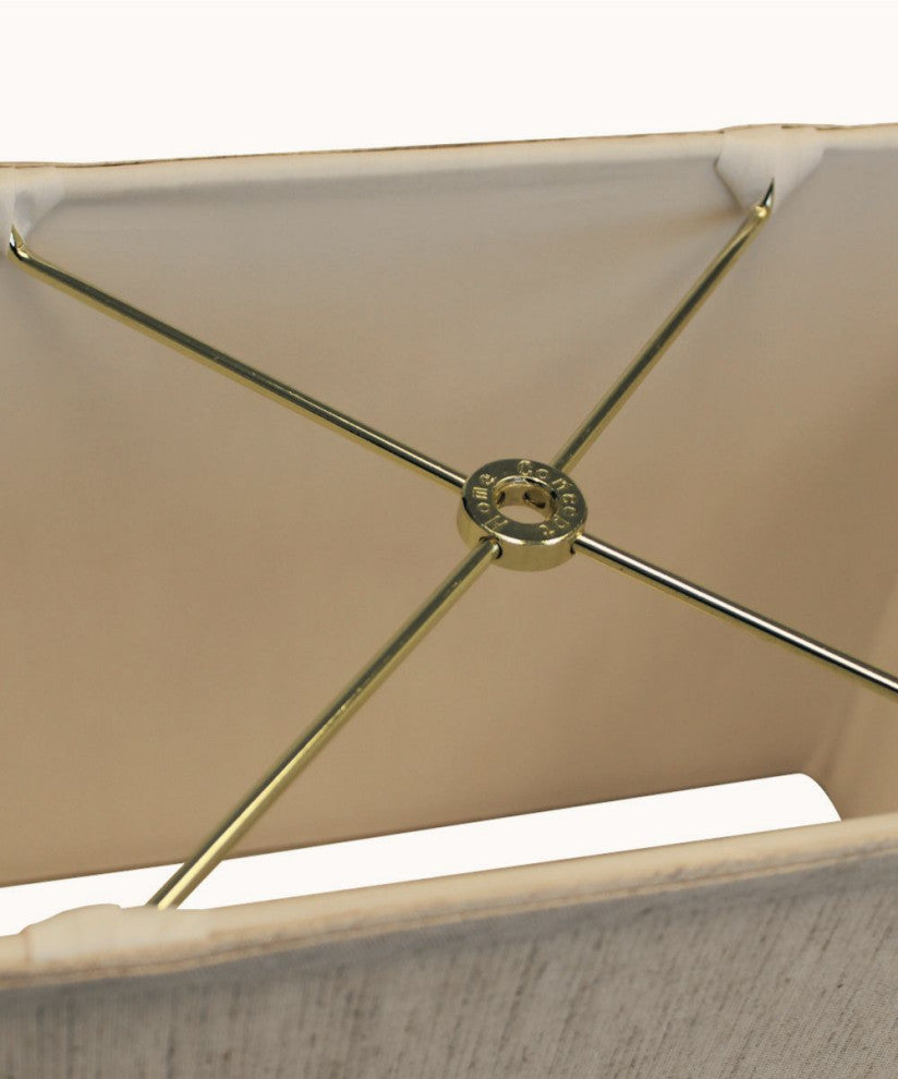 Rectangular Drum Lampshade (8x14) (8x14) x 10 Bavarian Fabric, Textured Oatmeal