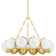 Althea 12 Light Chandelier, Steel