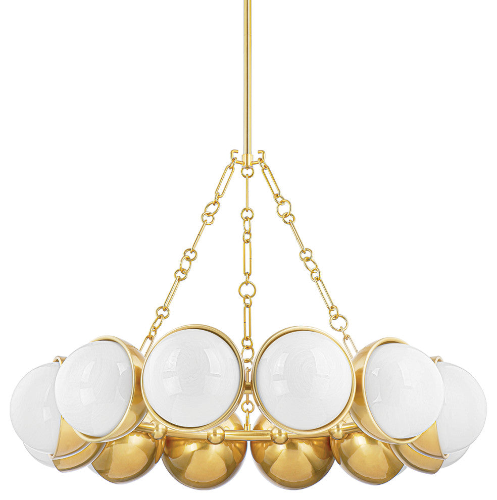 Althea 12 Light Chandelier, Steel