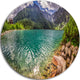 Lake In Tatra Mountains Poland, Seashore Disc Metal Artwork, 23"