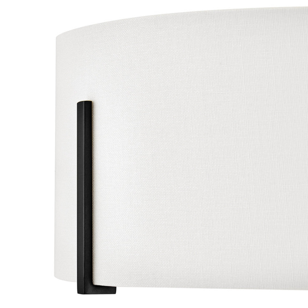 Hinkley Halle Medium Semi-Flush Mount, Black
