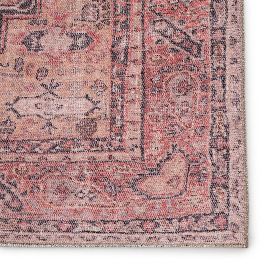 Machine Washable Jaipur Living Cosima Medallion Pink/Dark Purple Area Rug, 6'x9'