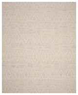 Safavieh Marbella Mrb312A Geometric Rug, Silver/Ivory, 8'x10'
