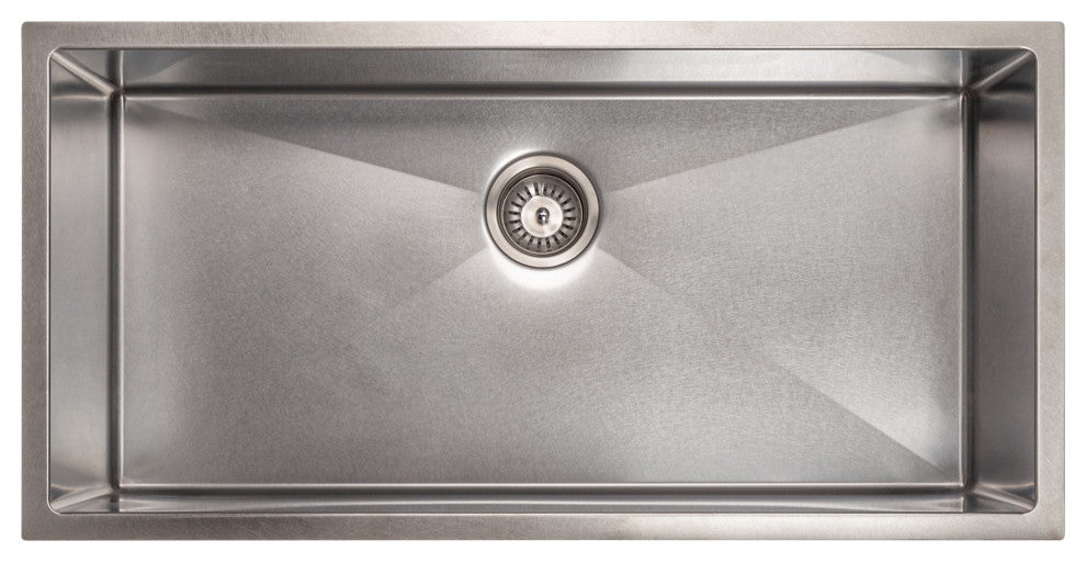 ZLINE 36" Meribel Undermount Kitchen Sink Fingerprint Resistant Stainless Steel