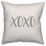 XOXO 16x16 Throw Pillow