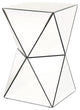 Mirrored Side Table, Clear / Mirror