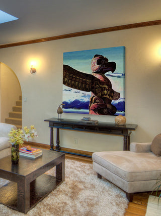 "Totem Pole" Painting Print on Wrapped Canvas