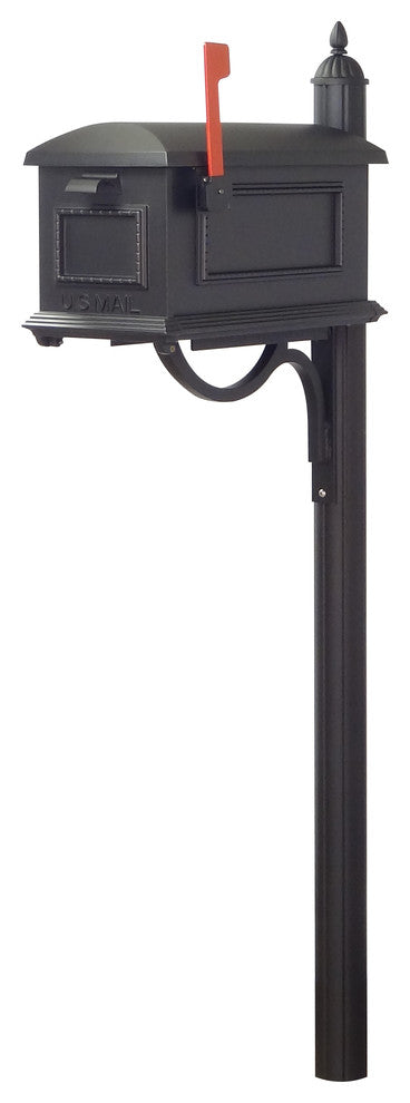 Traditional Curbside Mailbox and Richland Mailbox Post