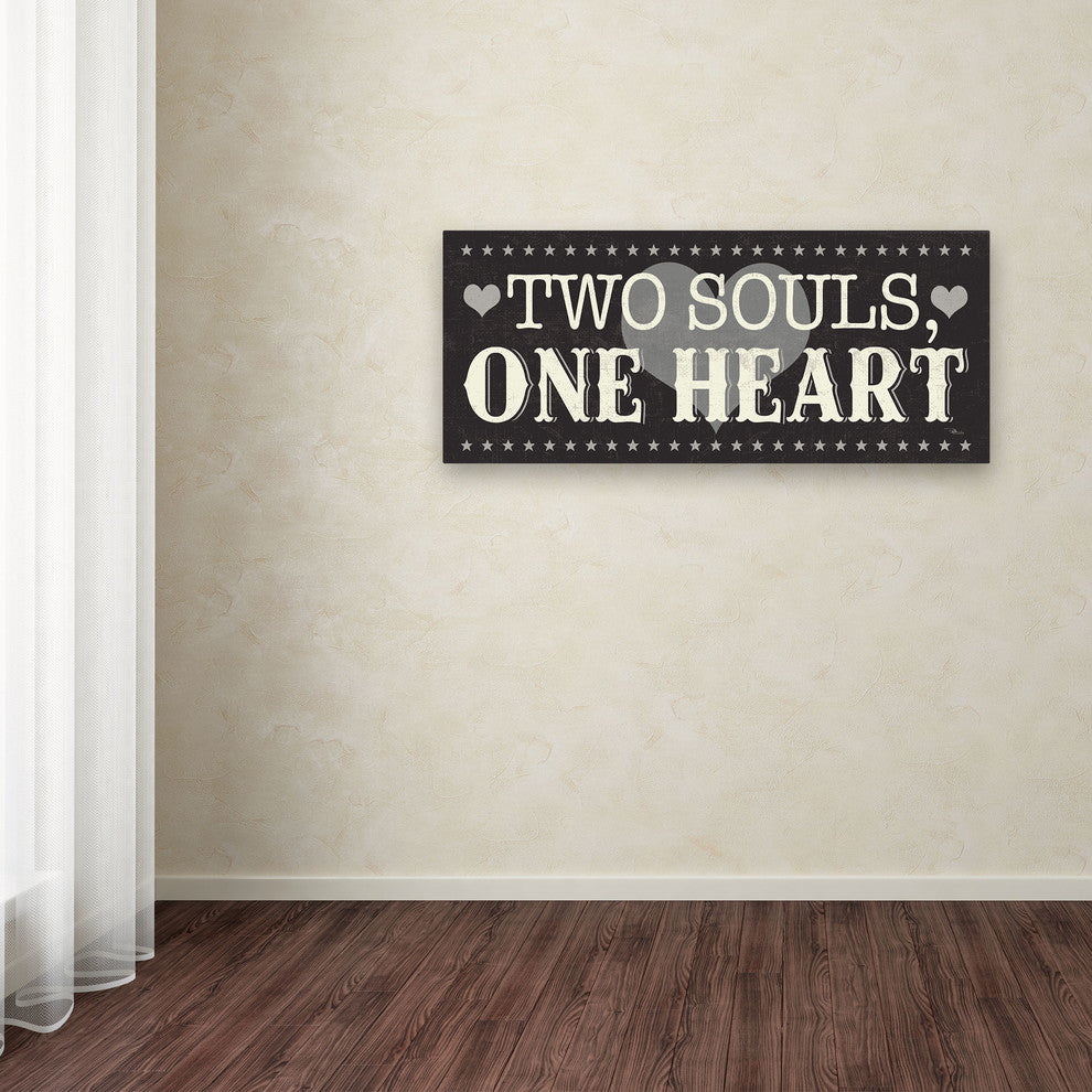 'L-O-V-E V Black' Canvas Art by Pela Studio