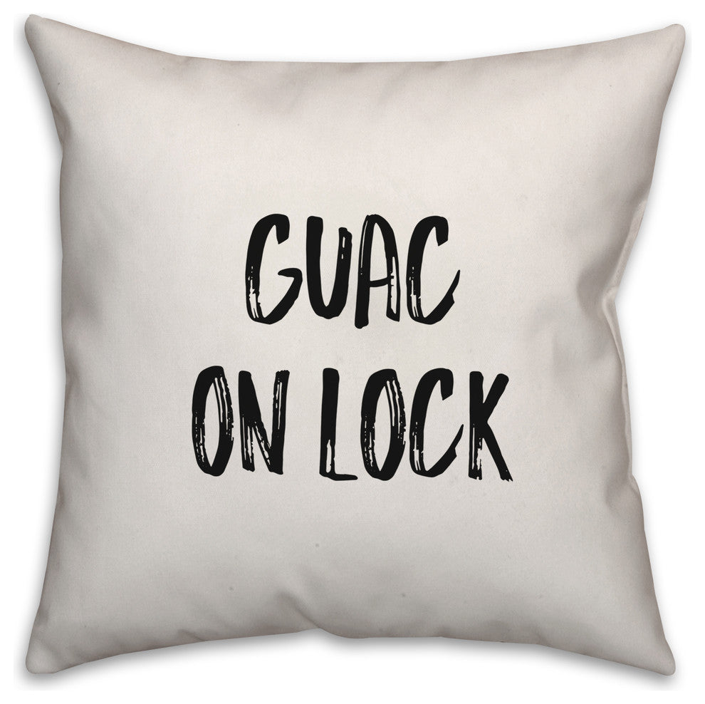 Guac On Lock, Throw Pillow, 18"x18"