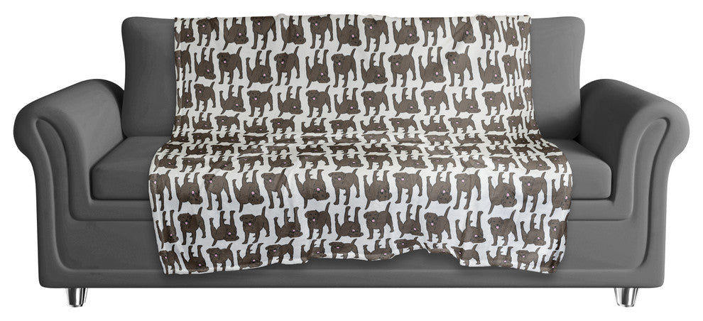 All the Chocolate Labs 50x60 Coral Fleece Blanket