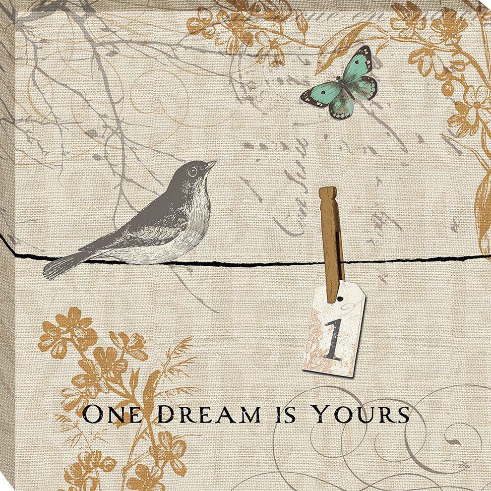 "Words That Count I" By Pela, Giclee Print on Gallery Wrap Canvas, Ready to Hang