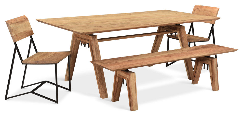 Branch Live Edge Industrial Dining Table