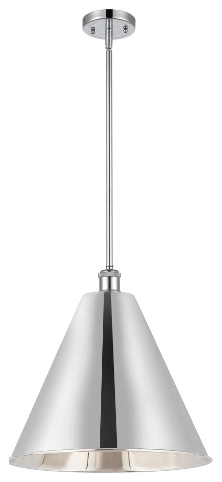 Ballston Cone Pendant, Polished Chrome, LED