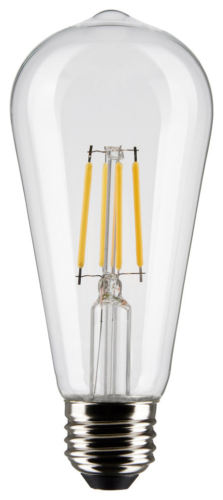 5W ST19 LED, Clear, Medium Base, 2700K, 425 Lumens, 2-Pack