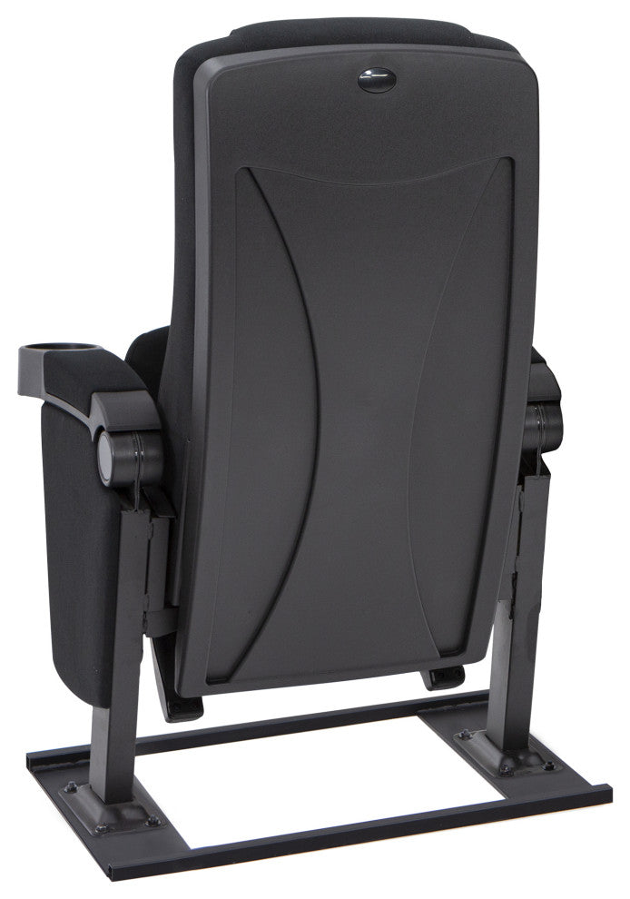 Seatcraft Zenith Movie Theater Seating, Black, Row of 5