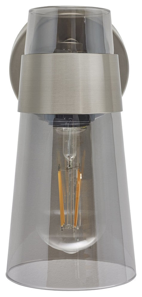Ibiza Hallway Wall Sconce, Brushed Nickel