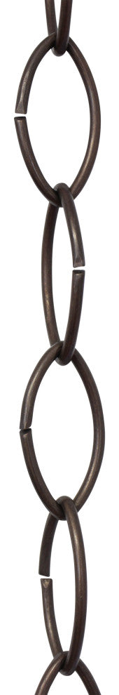 Brass Large Loop Chandelier Chain, 3', Bronze, U43