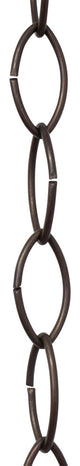 Brass Large Loop Chandelier Chain, 3', Bronze, U43