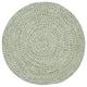 Sea Pottery Braided Round Rug, Caribbean, 9''6"