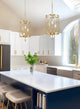Kira Home Eleanor 27" Chandelier, Cylinder Foyer Pendant Light, Adjustable