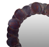 Elements Suri Mirror 33"Dia. Cobalt