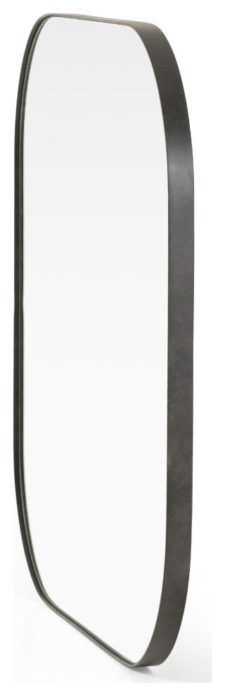 Bellvue Square Mirror-Rustic Black