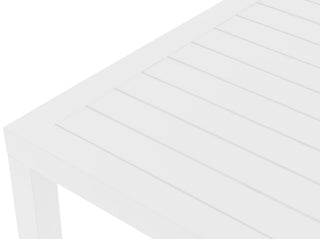 Maldives Outdoor Patio Rectangle Bar Table, White