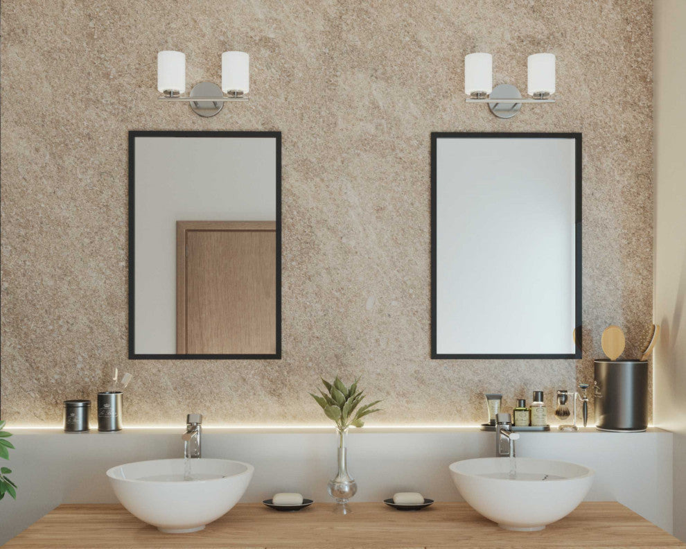 Replay 2-Light Bath Light, Brushed Nickel
