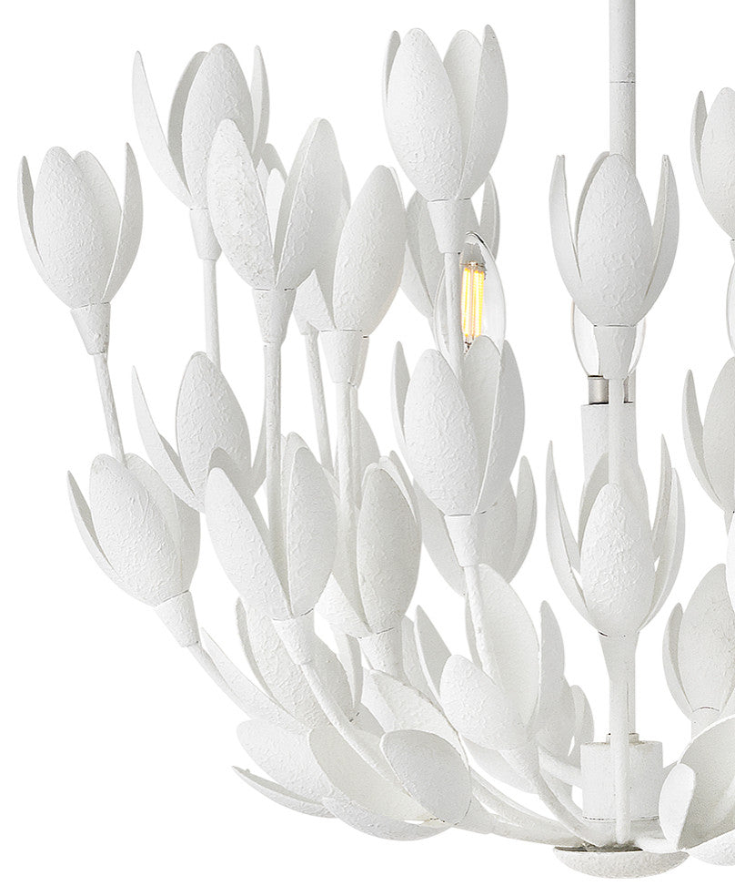 Hinkley 20" Flora Convertible Semi-Flush Ceiling Light, Textured Plaster