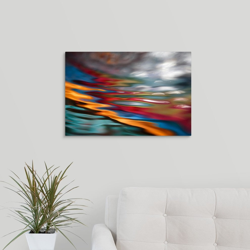 "Red River" Wrapped Canvas Art Print, 24"x16"x1.5"
