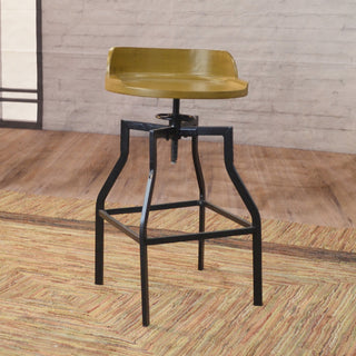 Marais Adjustable Barstool - Harvest Oak/Black