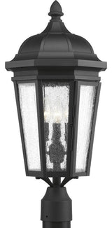 Progress Lighting Verdae 3-Light, Black Post Lantern