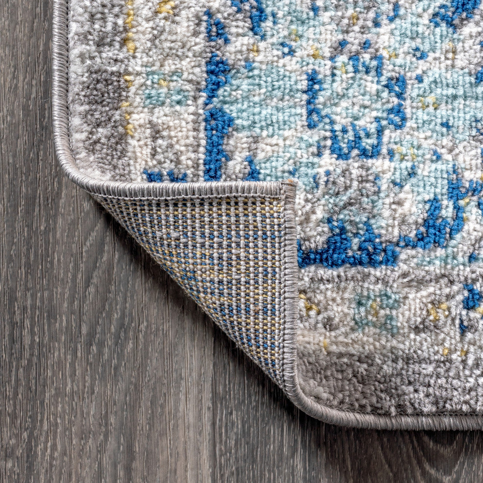 Modern Persian Boho Floral Area Rug, 5 X 8