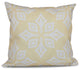 Beach Star, Geometric Print Pillow, Yellow, 20"x20"