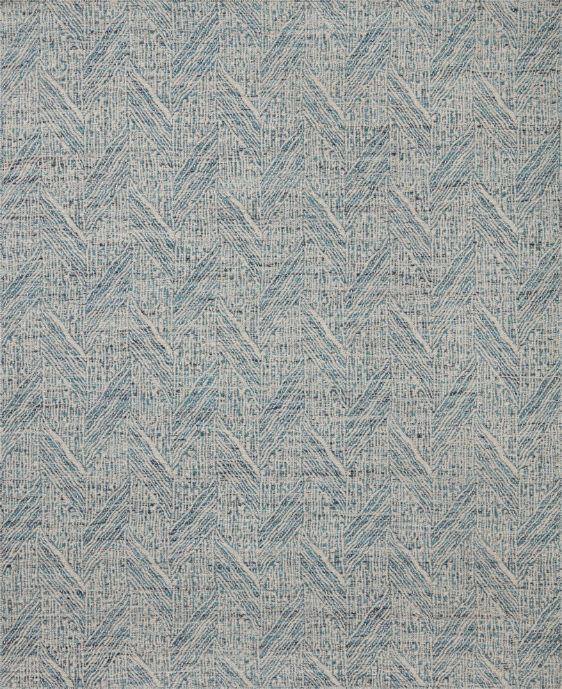 Loloi Raven Blue / Ivory 18" x 18" Sample Rug