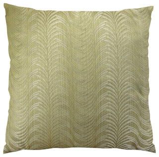 Plutus Delicate Waves Handmade Throw Pillow, Double Sided 26"x26"