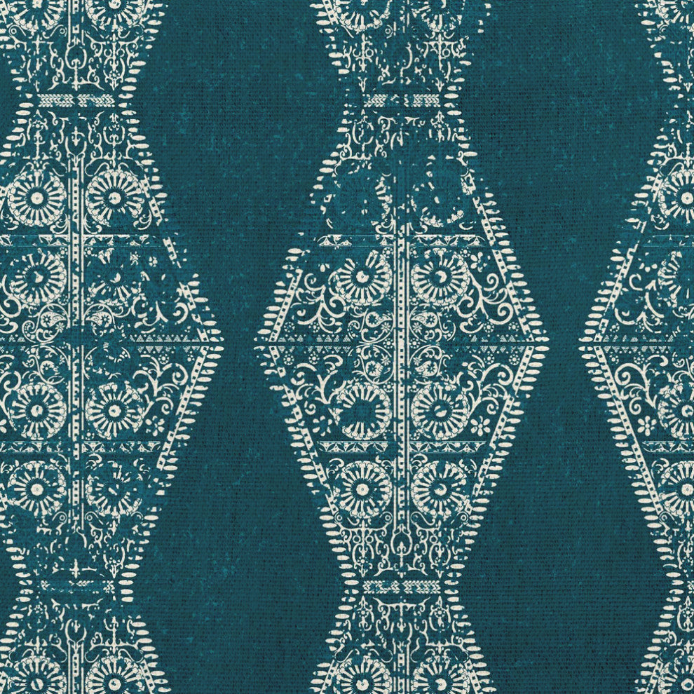 Pyramid Stripe Decorative Throw Pillow, Teal, 26x26"