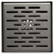 ALFI brand ABSD55C-BSS 5"x5" Square Stainless Shower Drain With  Groove Holes