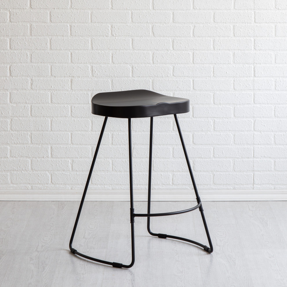 Gia 26.50" Counter Bar Stool, Black