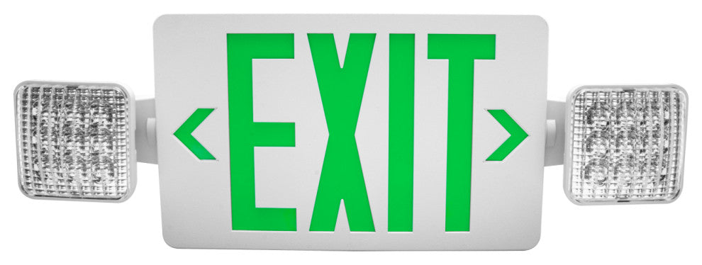 ECL3 Self-Diagnostic LED Emergency Exit Sign, Green Lettering