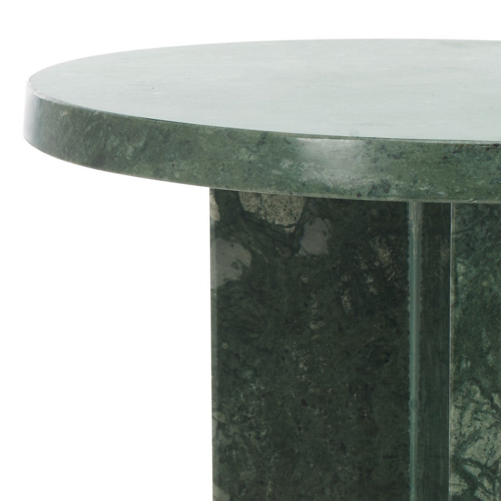 Safavieh Couture Devlin Marble Drink Table, Green