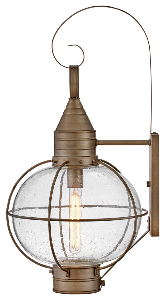 Hinkley Cape Cod 26.75" Large Outdoor Wall Mount Onion Lantern, Burnished Bronze