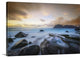 "Uttakleiv Beach Before Sunset" Wrapped Canvas Art Print, 36"x24"x1.5"