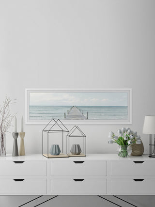 "Endless Ocean" Framed Painting Print, 45x15