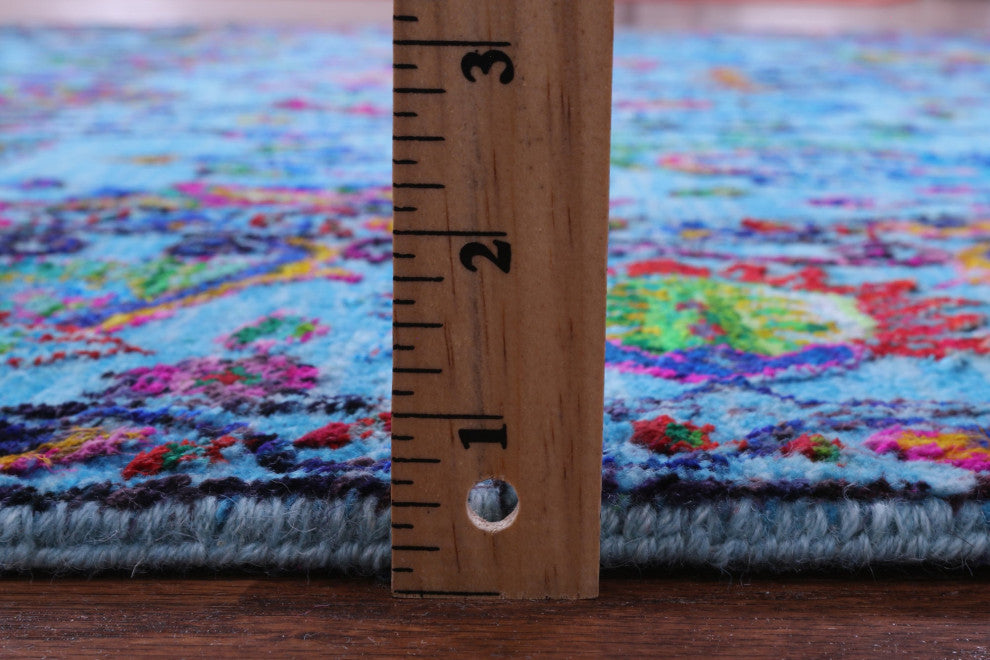 6' 0" X 9' 2" Persian Handmade Wool & Silk Rug - Q15812