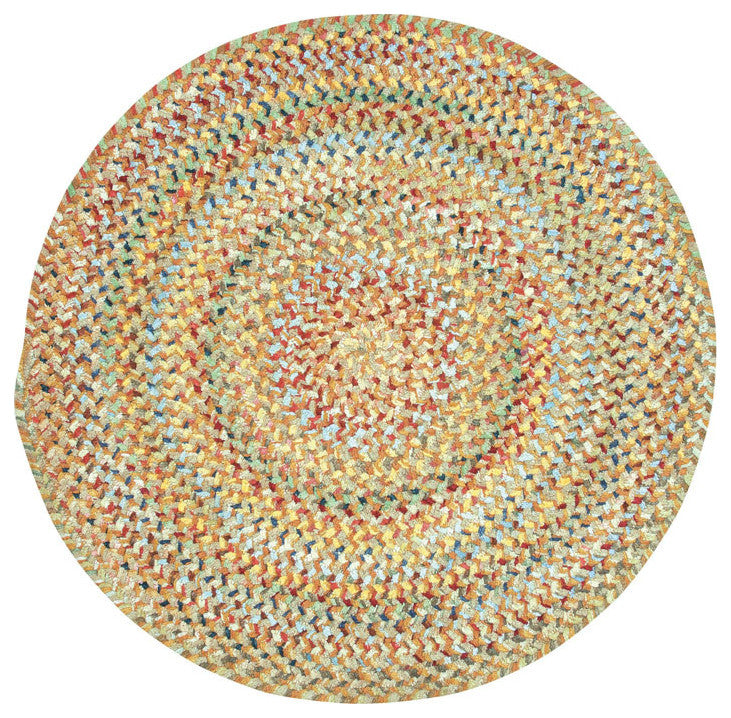 Capel Ocracoke Amber 0425_725 Braided Rugs - 5' X 8' Cross Sewn Rectangle