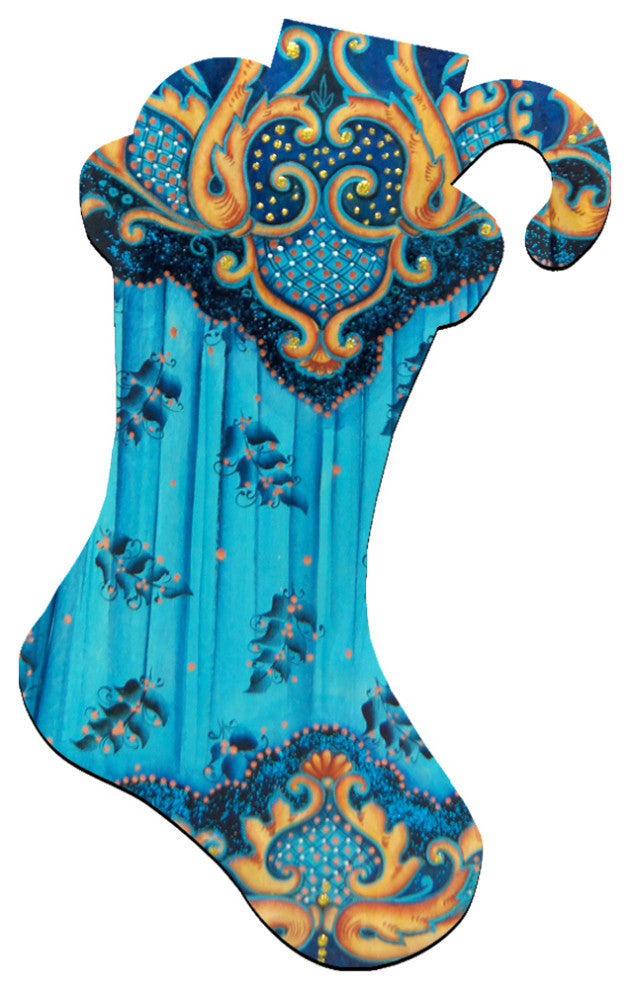 Blue Stocking Ornaments